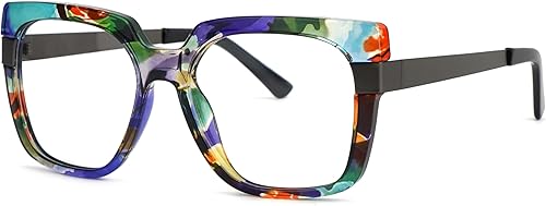 VOOGLAM Gafas cuadradas de gran tamaño para mujer Ayomide