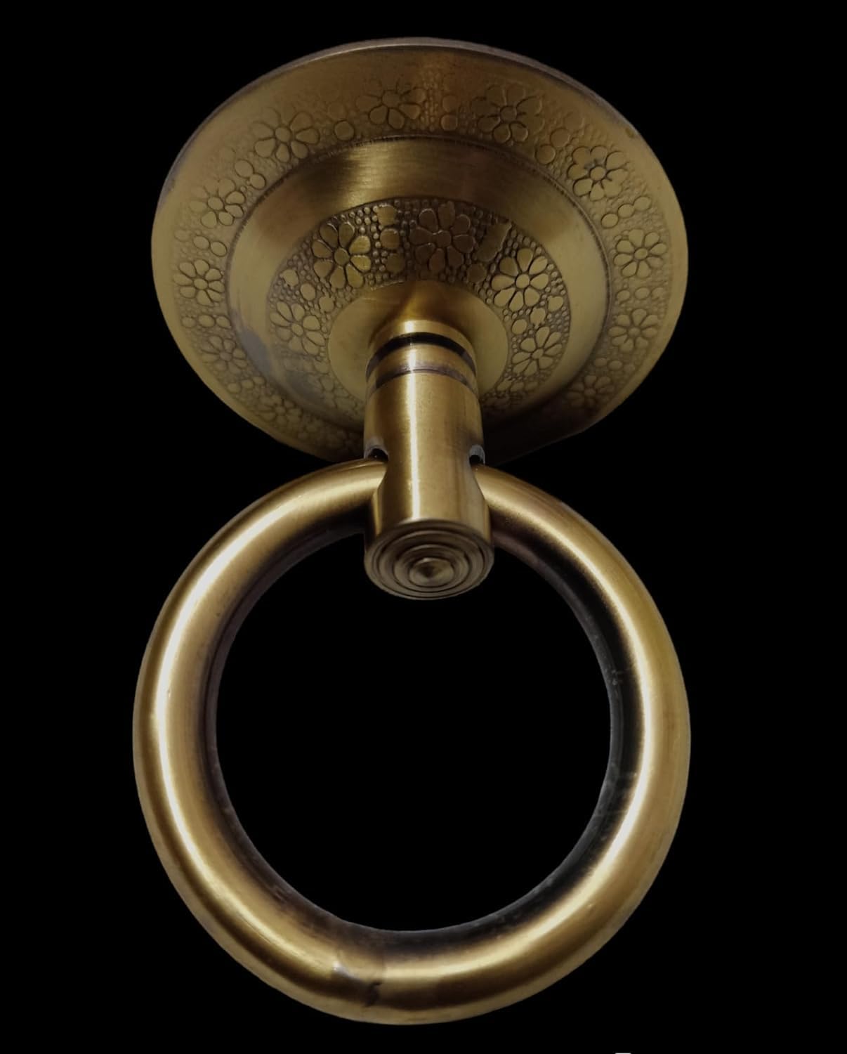 Kkriya Home Decor Antique Brass Finish Swing Support Kada Set, Decorative Antique Design, 800 kg Load Capacity, Set of 4