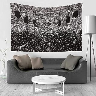 raajsee Tarot Tapestry- Sun Moon Star Mysterious Medieval Europe Divination Tapestries Wall Hanging - Indian Cotton Throw- Hippie Mandala,Boho Bedding, Yoga Meditation (Wolf)
