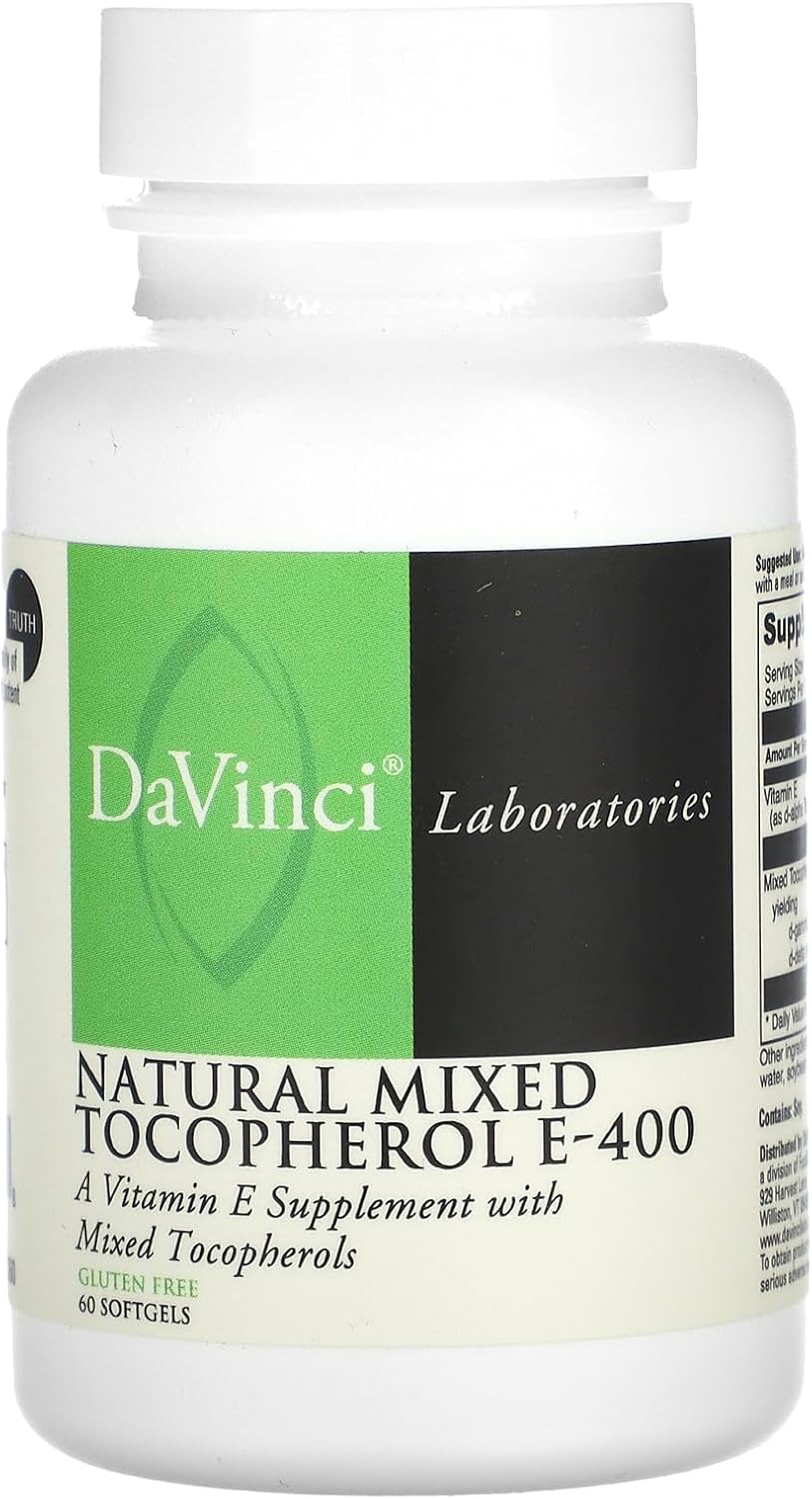 Natural Mixed Tocopherol E 400 60 Softgels