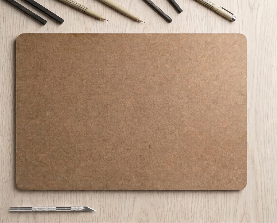 Brown Drawing Pad | Large Writing Board 40.3 x 59.5 cm | Durable Hardboard Sketching & Writing Pad | Ideal for Students, Artists & Office Use-image-29
