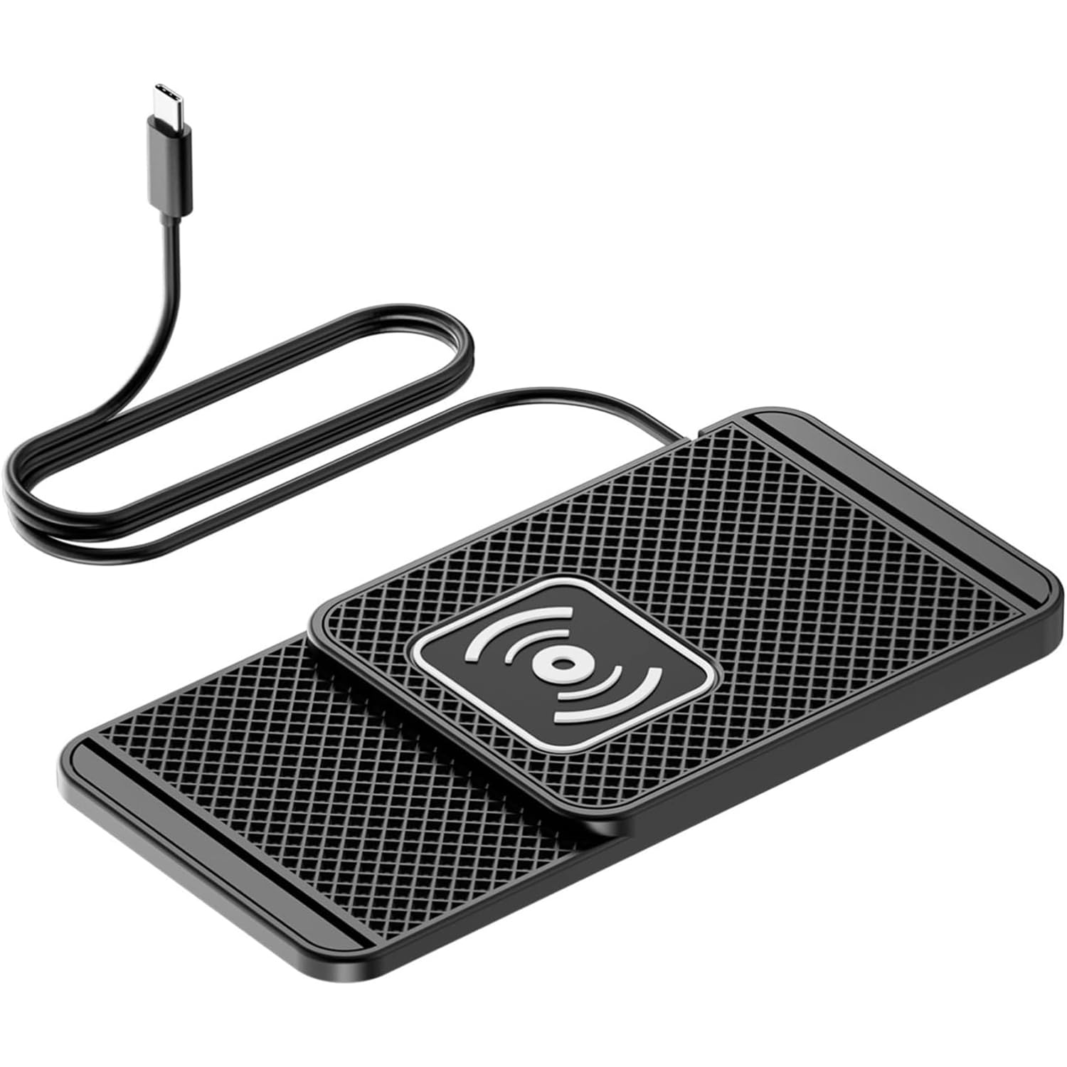YJXHDX Wireless Charging Pad for Car for MG ZS MG ONE MG ES5 MG HS, 20W Fast Car Ultra-Slim Wireless Charger Mat Non-Slip Silicone Dashboard Charging Pad,1m type-c