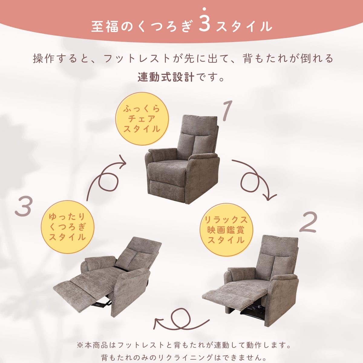 Amazon｜DORIS ドリス リクライニングソファ 1人掛け フットレスト