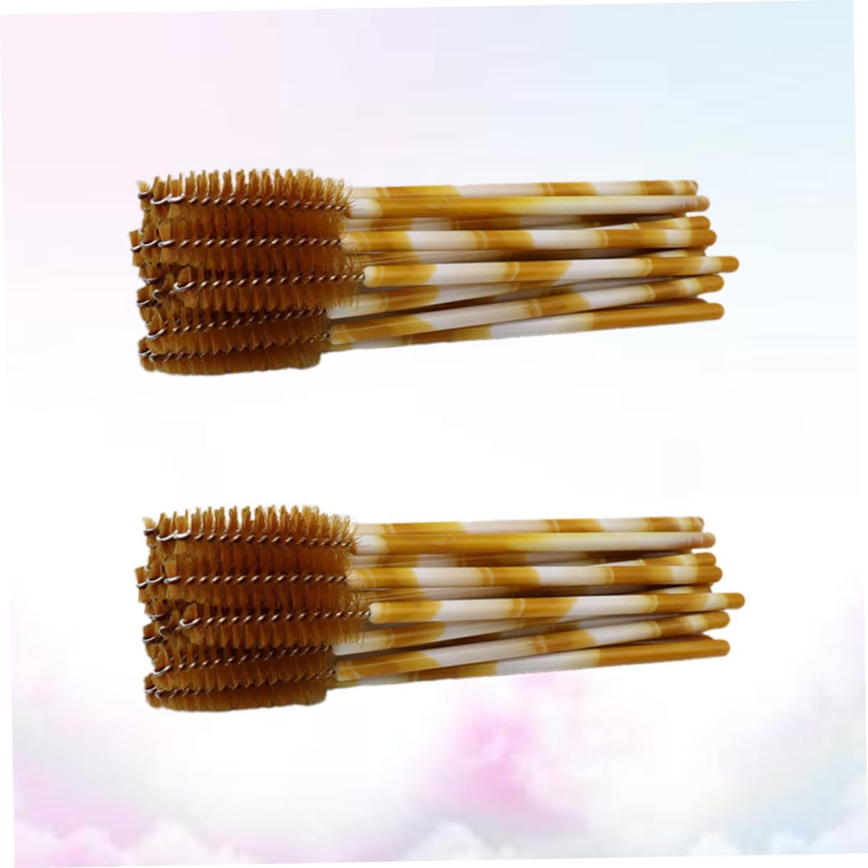 WRITWAA 100pcs Disposable Nylon Eyelash Mascara Wands Makeup Brush Applicator Eyelash Brush for Separate Lashes