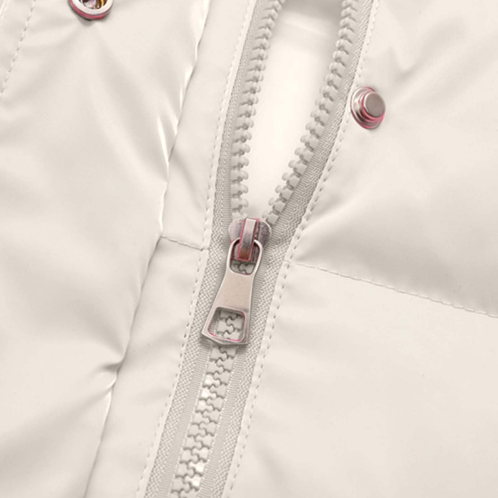 Parka con capucha para niñas, chaqueta de invierno acolchada de longitud media para niños, resistente al viento, cremallera, bolsillo para deportes al aire libre, abrigo para exteriores de 4 a