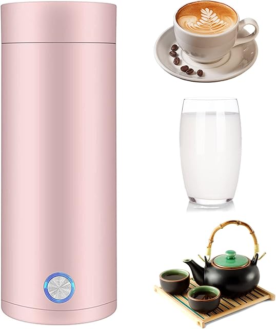 Portable Kettle Travel Electric Mini Kettle 350ML Fast Boil Kettle Lightweight Small For Bedroom Hot Cup Kettle Hot Water Boiler Bottle Electric Kettle for Making Tea Coffee Milk