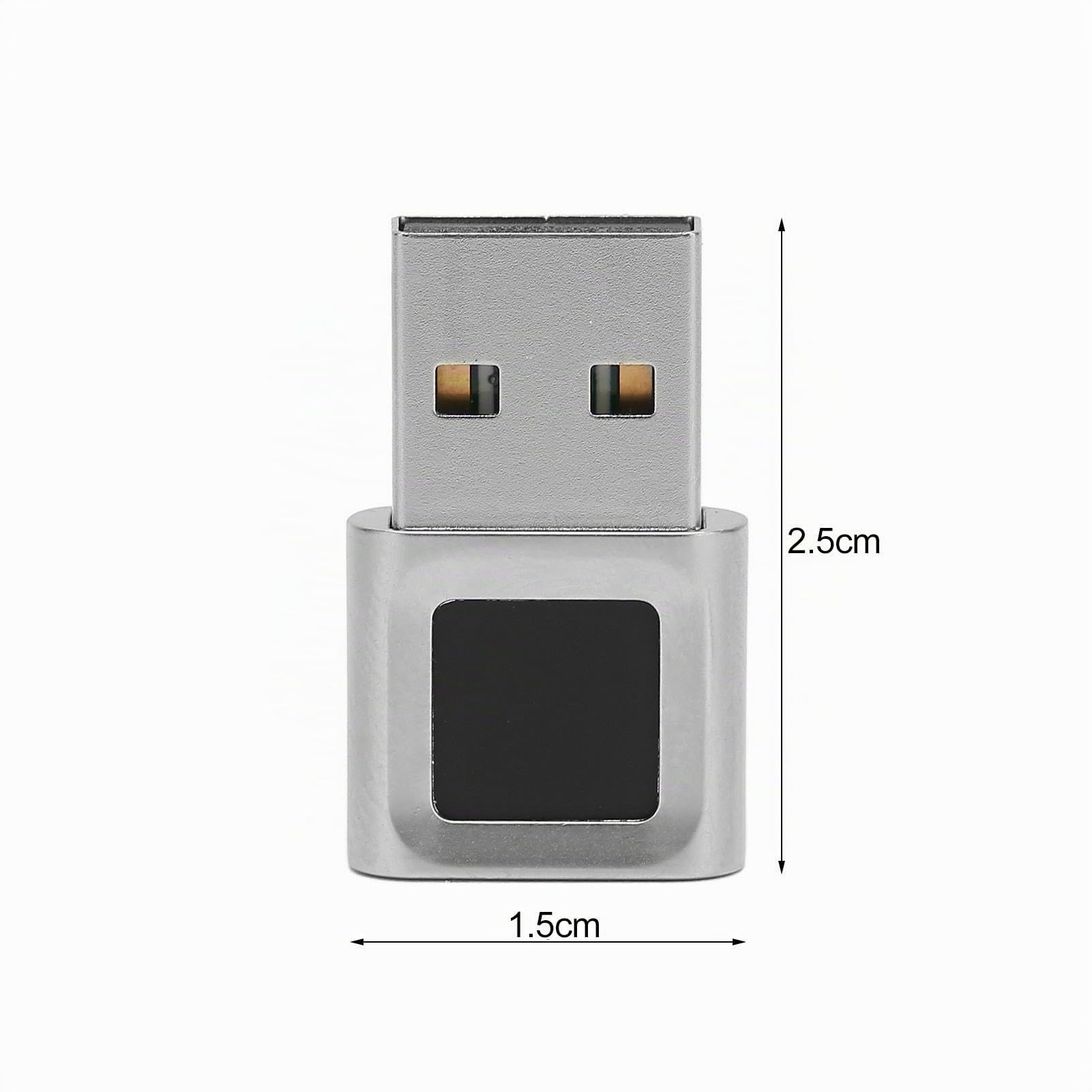 Lettore di Impronte Digitali USB, Scanner di Impronte Digitali Digitali Biometrico per Windows, Compatibile con Windows 10/11 32/64 Bit, 360° e Corrispondenza Rapida al Tocco