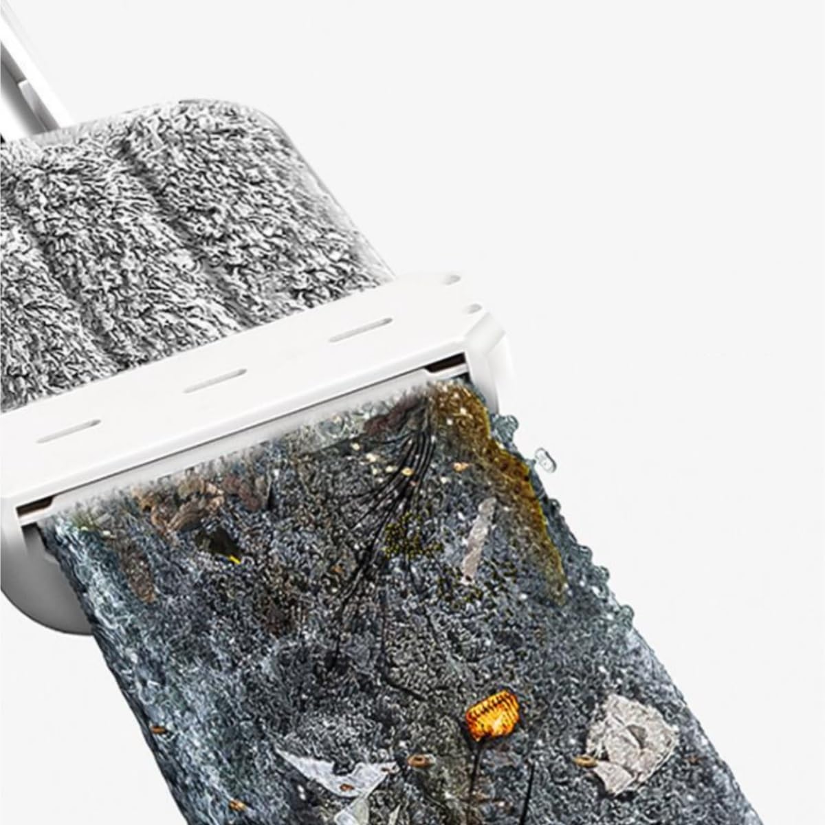 Fregona Mopa Fregona Plana For Lavado A Mano, Fregona De Limpieza Doméstica Perezosa, Tiras Limpiadoras De Doble Cara For Húmedo Y Seco Fregona para Limpieza