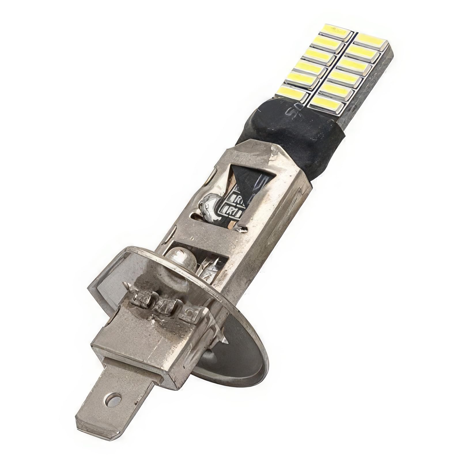Ampoule Phare LED H1 6000K Blanc Pur - 24 LEDs SMD 4014 - 12V, 5W, IP65 - Pour Feux De Route Ou Antibrouillard - 4