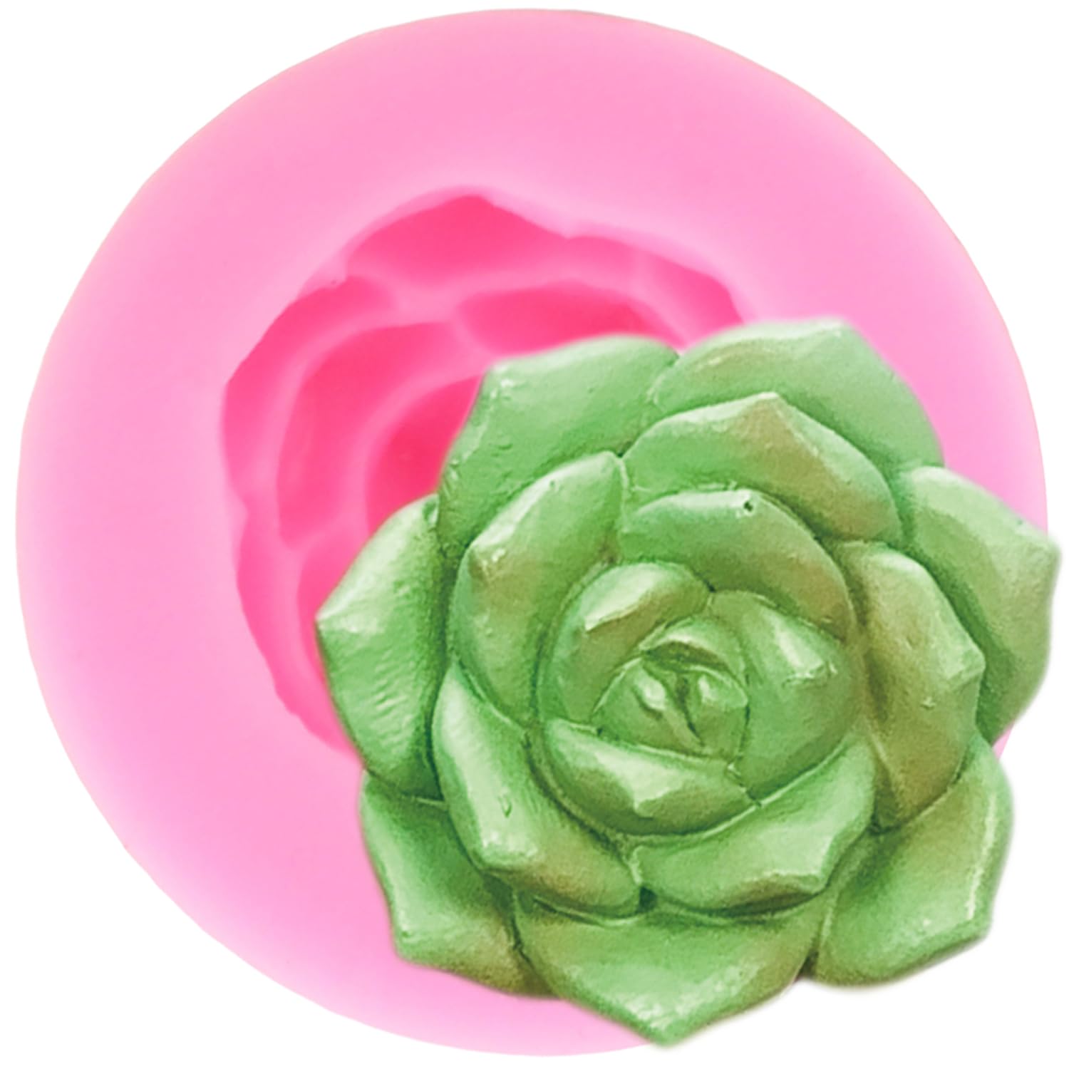 XMOLDNMS Succulent Fondant Molds Succulent Plants Silicone Mold For Cake Decorating Cupcake Topper Candy Chocolate Gum Paste Polymer Clay