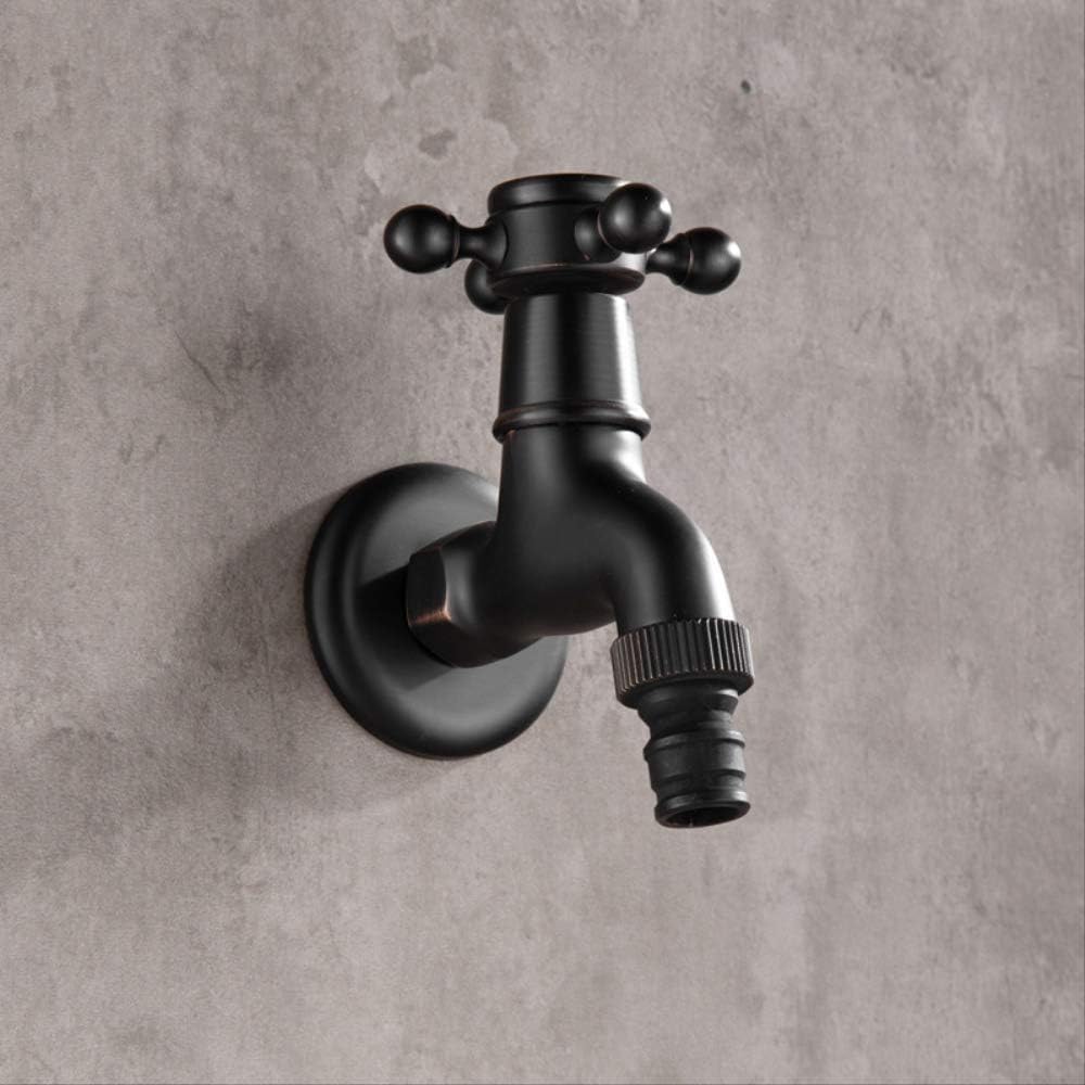 Modern Black Bronze Single Cold tap Outdoor Faucet Garden Wall Bibcock Tap Bathroom Washing Machine mop taps DX04B