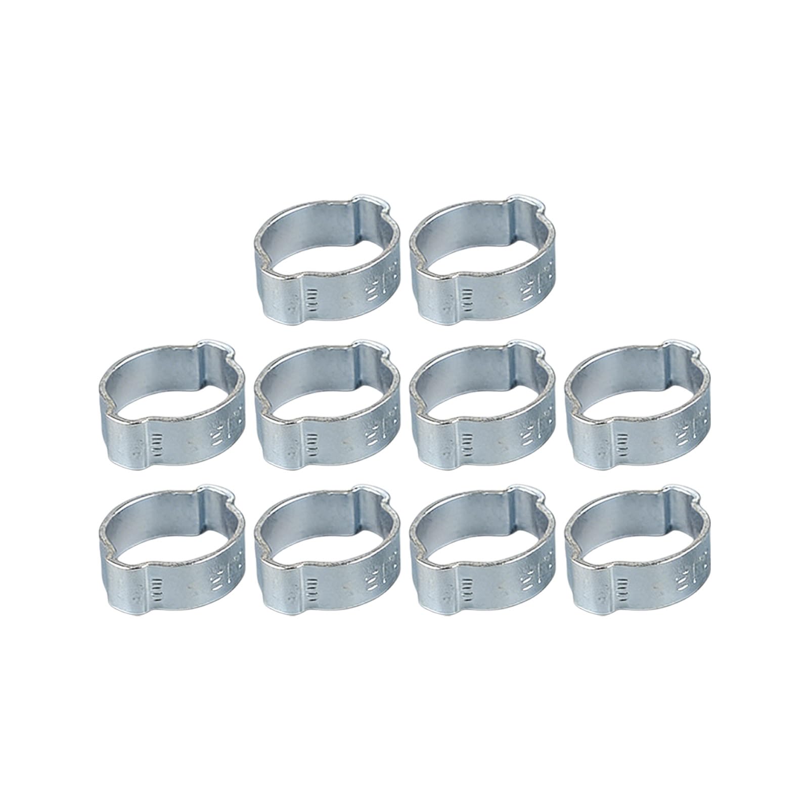 Elnwnnkc L 10Pcs 304 Stee Double Eared Hose Clamps Double Ear Clamps Suitable For Water Oi & Pipe Connection Strong Clamp