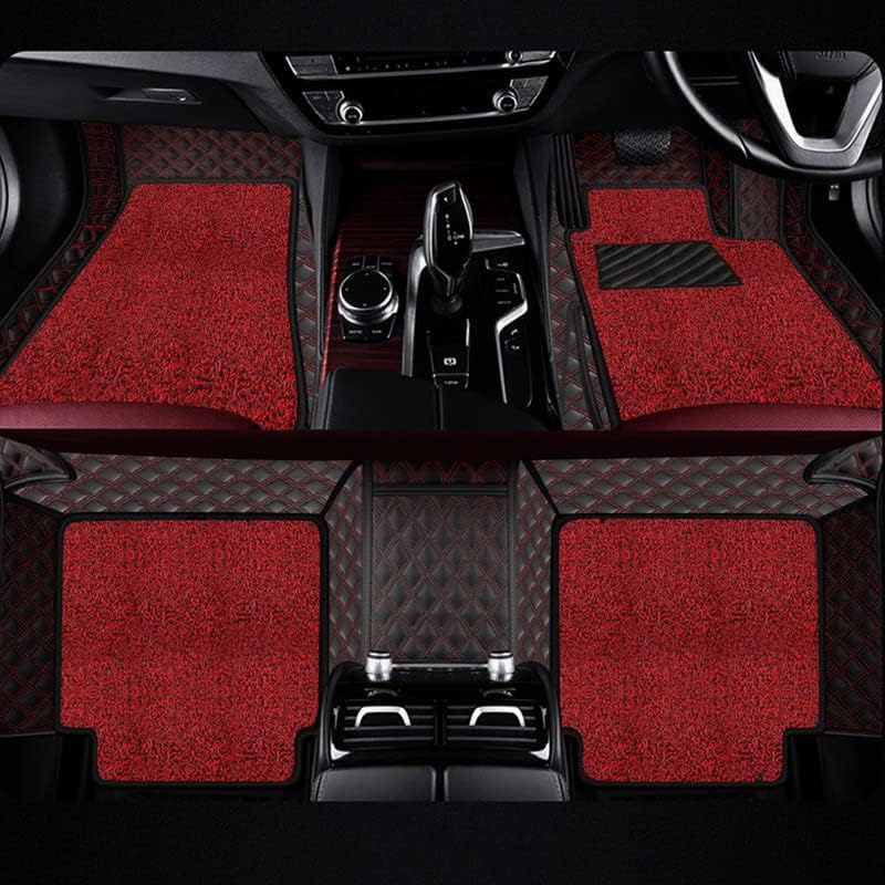 Image of Premium 7D Car Floor Mat for BYD Atto 3 | Black Red