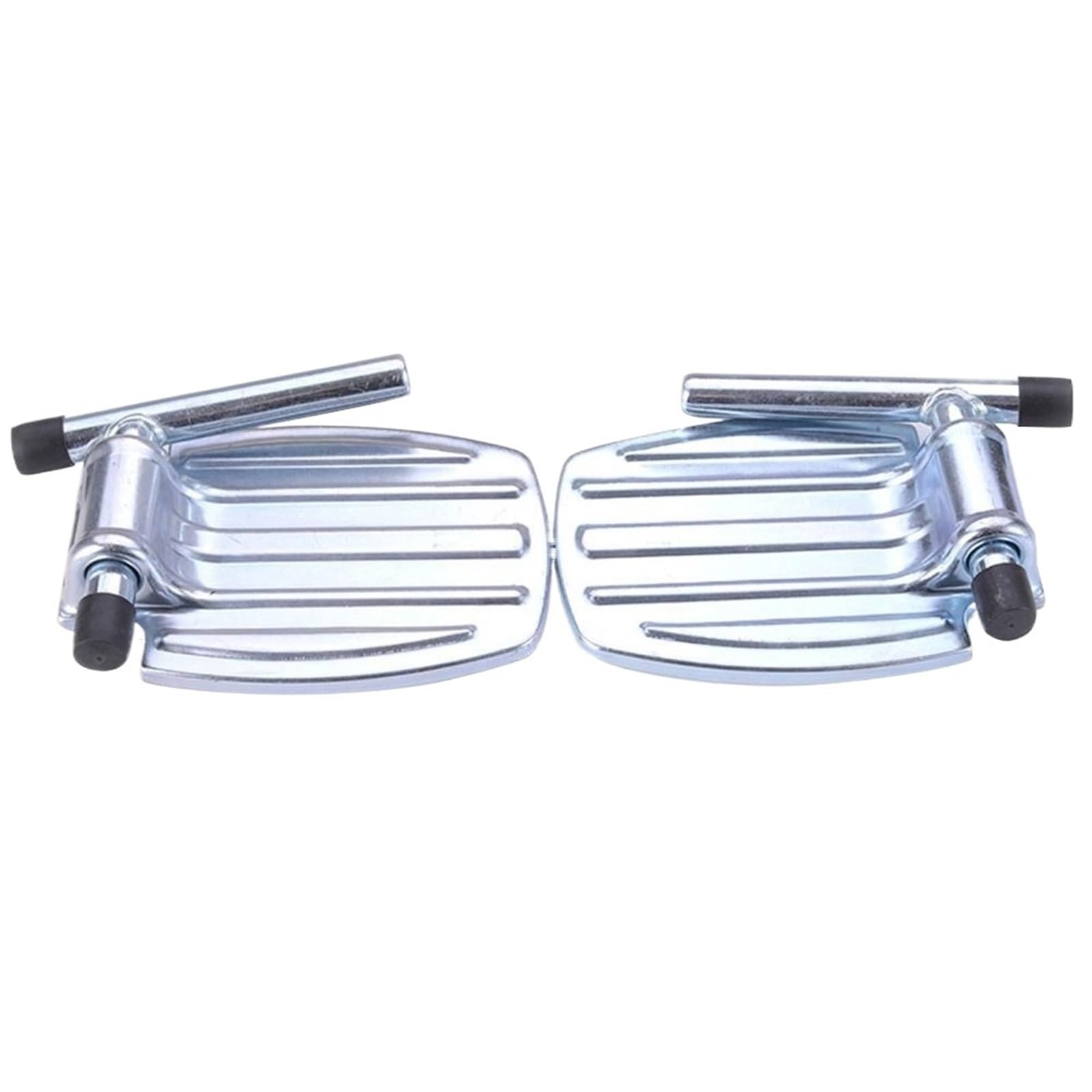 Reposapiés para sillas de Ruedas Reposapiés antideslizante for silla de ruedas, repuesto Pedal con tubo for pierna, placa pie, accesorios for, 1 par(Iron-with Leg Tube)