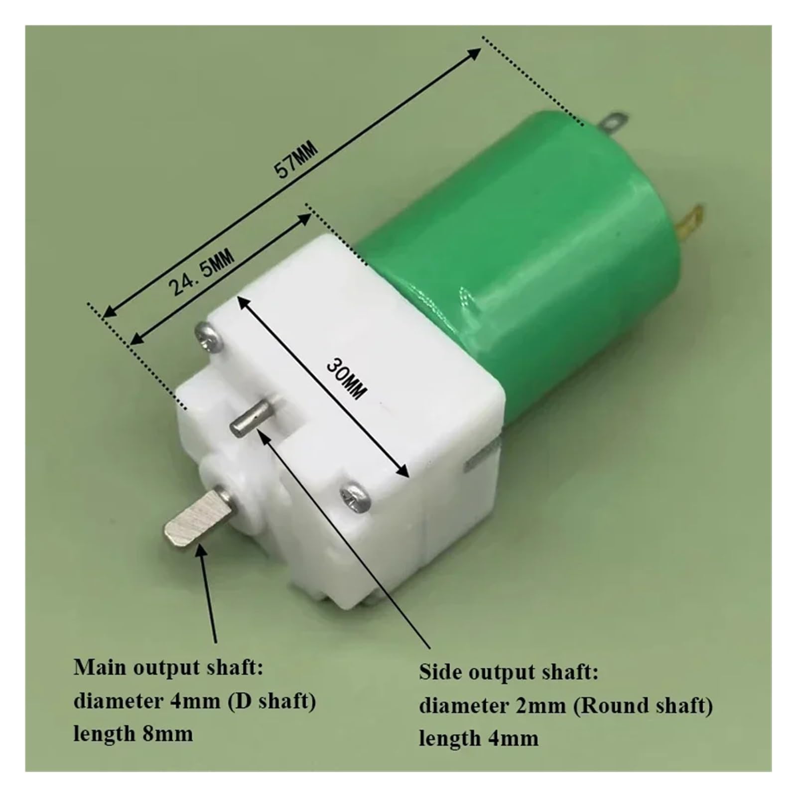 DC 6V 12V 24V 26V 550RPM/6500RPM Démarreur électronique à double arbre RS-360SH Réduction DIY Hobby Toy Model