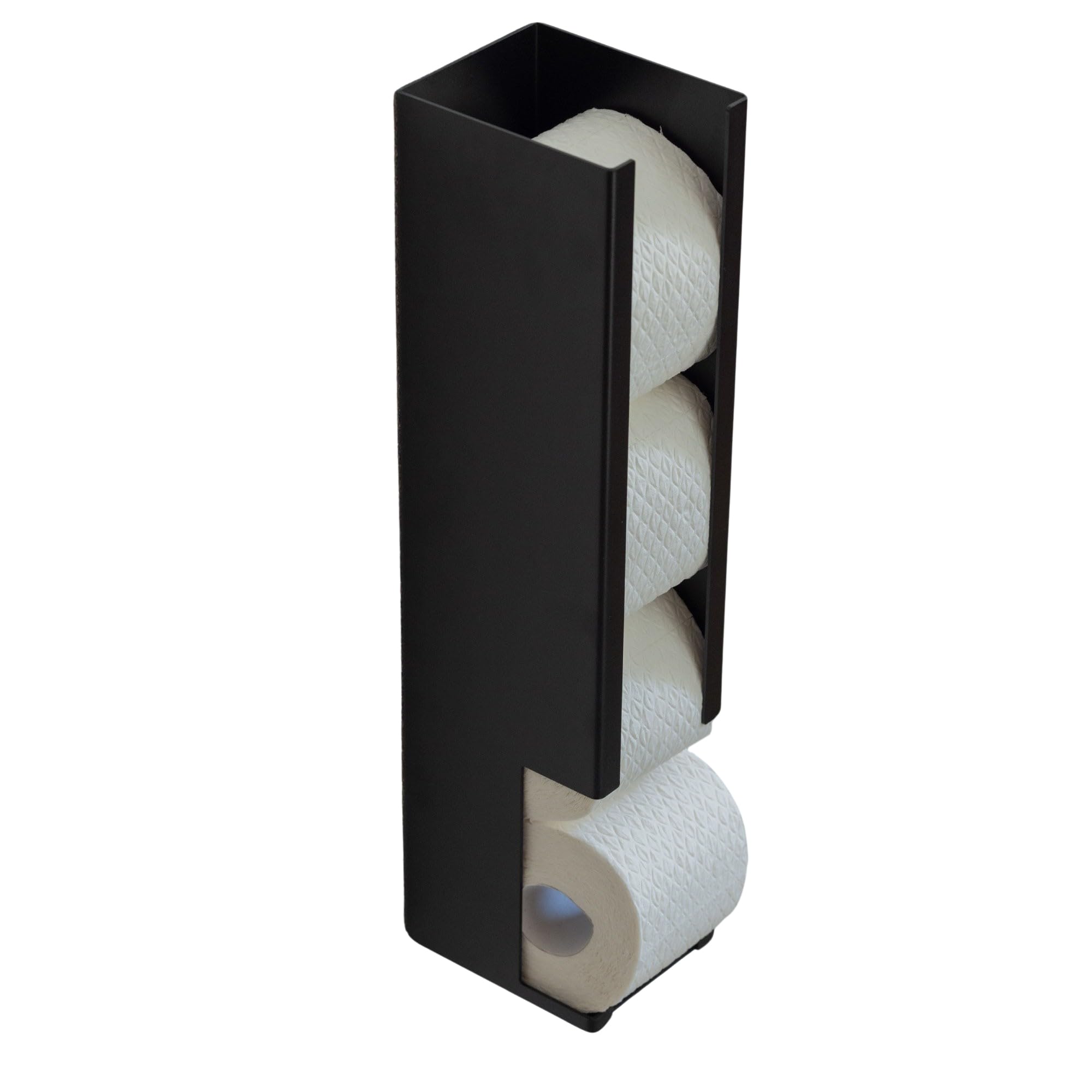 YOUS® Premium Toilettenpapier Reserverollen Spender You´re Welcome (Tiefschwarz)