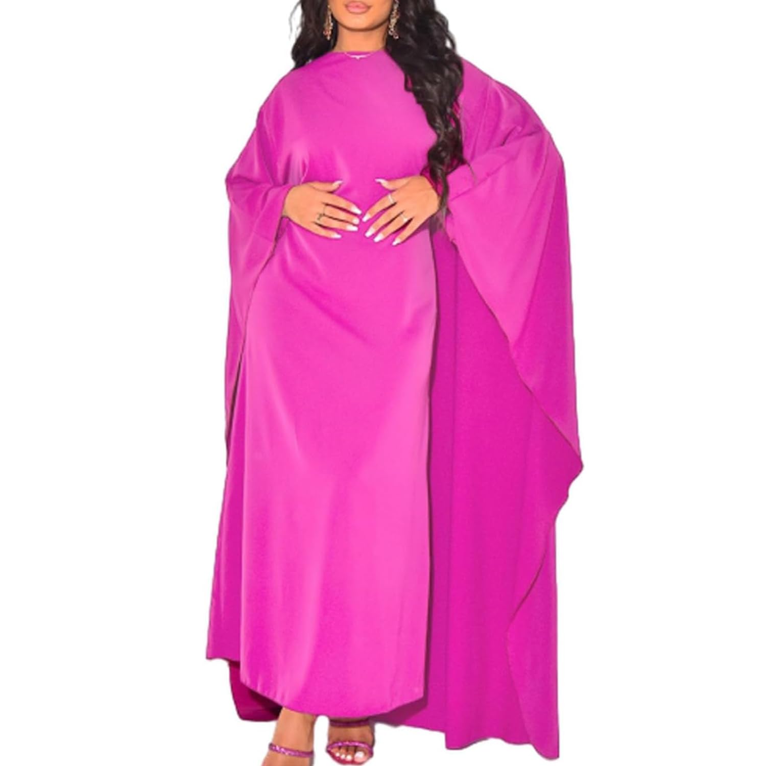womens dusty pink dress Dusty Rose Ribbed Maternity Midi Tank Dress main image 0