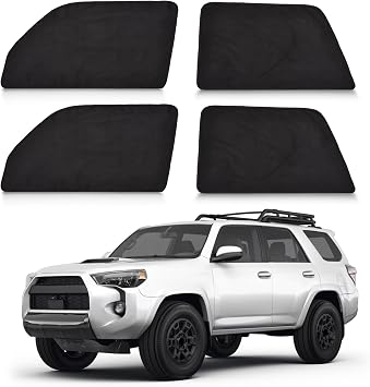 ZATOOTO Car Window Shades for 4Runner 2017-2024, Soft Suede for Durable