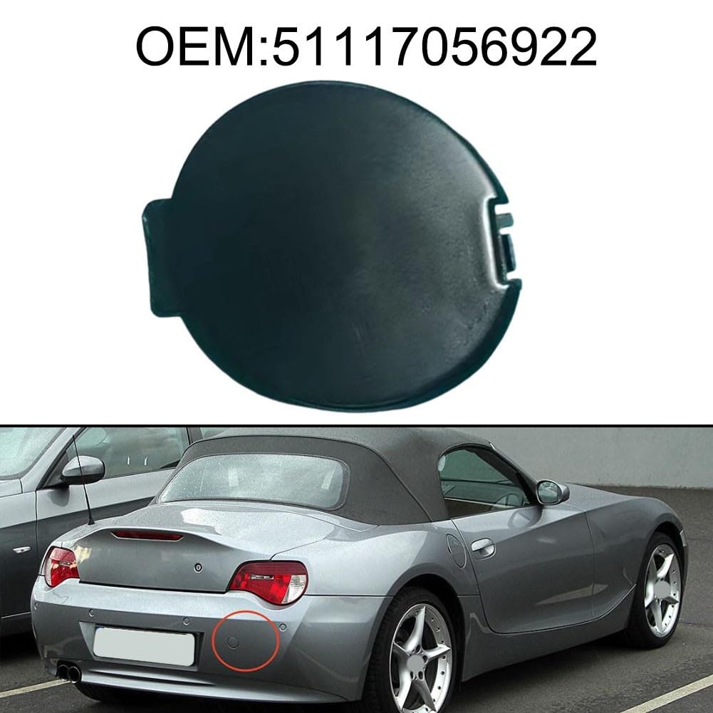 Copertura per gancio di traino per paraurti anteriore compatibile con BMW Serie 1 E81 E87 Z4 E85 E86 M Sport, copertura per paraurti anteriore, OEM 51117056922, tappo di ricambio in plastica ABS