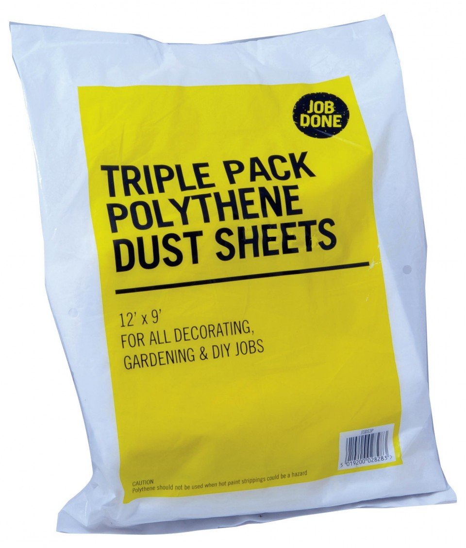 Prodec Others Triple Pack Polythene Dust Sheets 12' X 9' - For All Decorating, Gardening & Diy Jobs