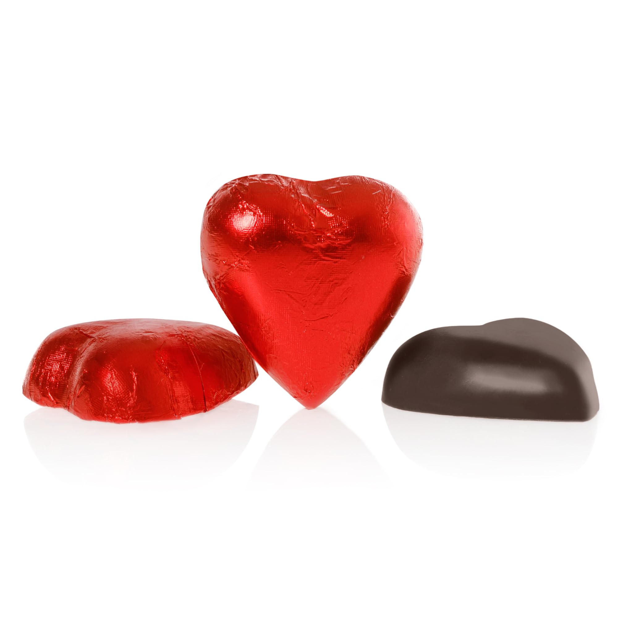 Venchi - Bombones Valentine Extra Fondant 75%, 1 kg - Bombones en forma de corazón - Sin gluten - Vegano