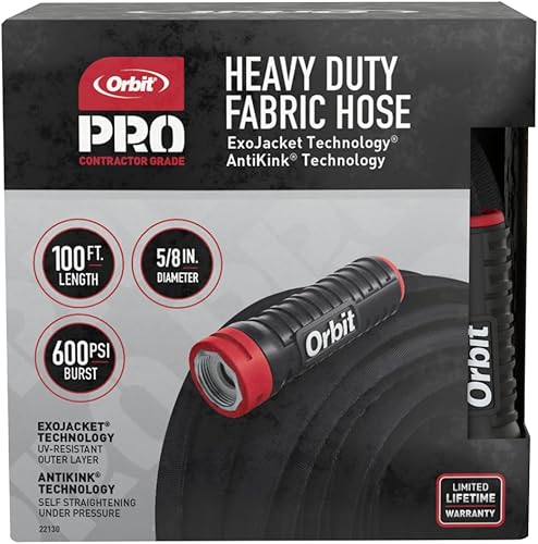 Orbit Pro ExoJacket - Manguera de agua resistente (100 pies x 58 pulgadas)