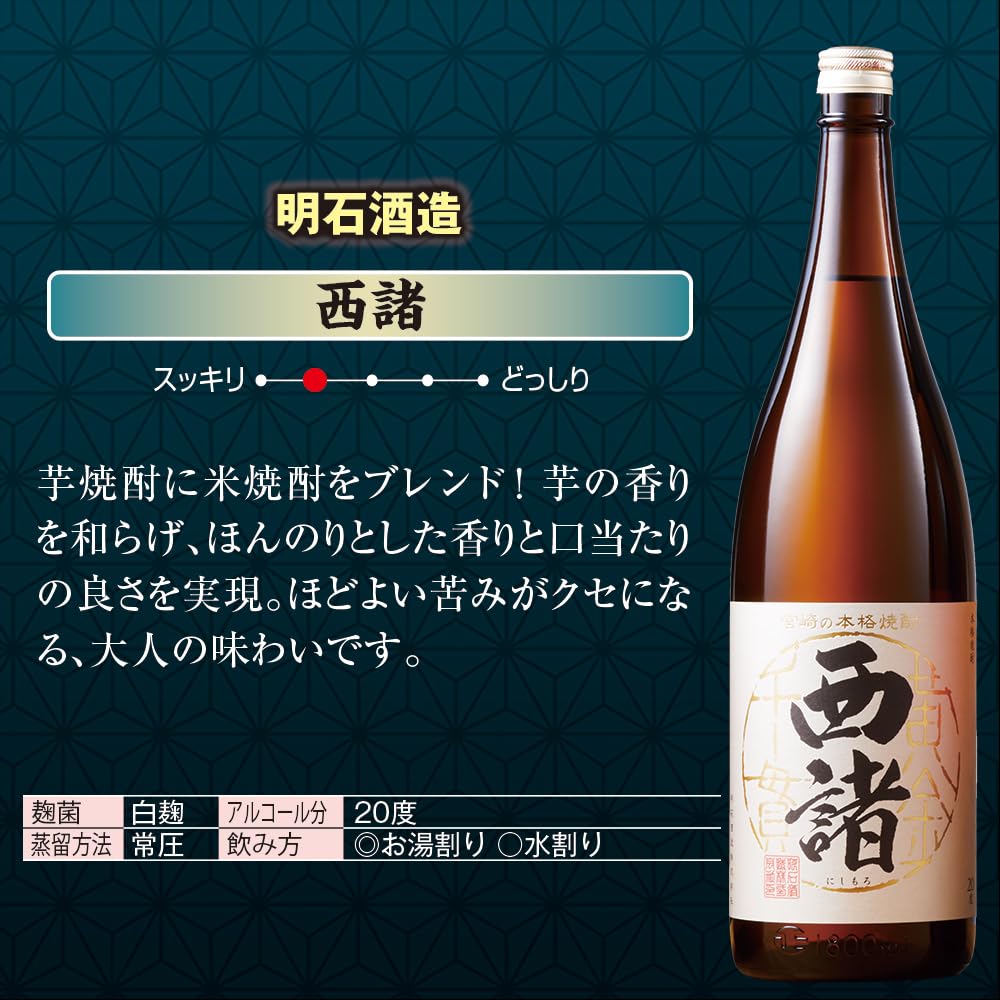 いも焼酎 5本 人気の売れている芋焼酎5本飲み比べセット 1800ml×5本 ※北海道
