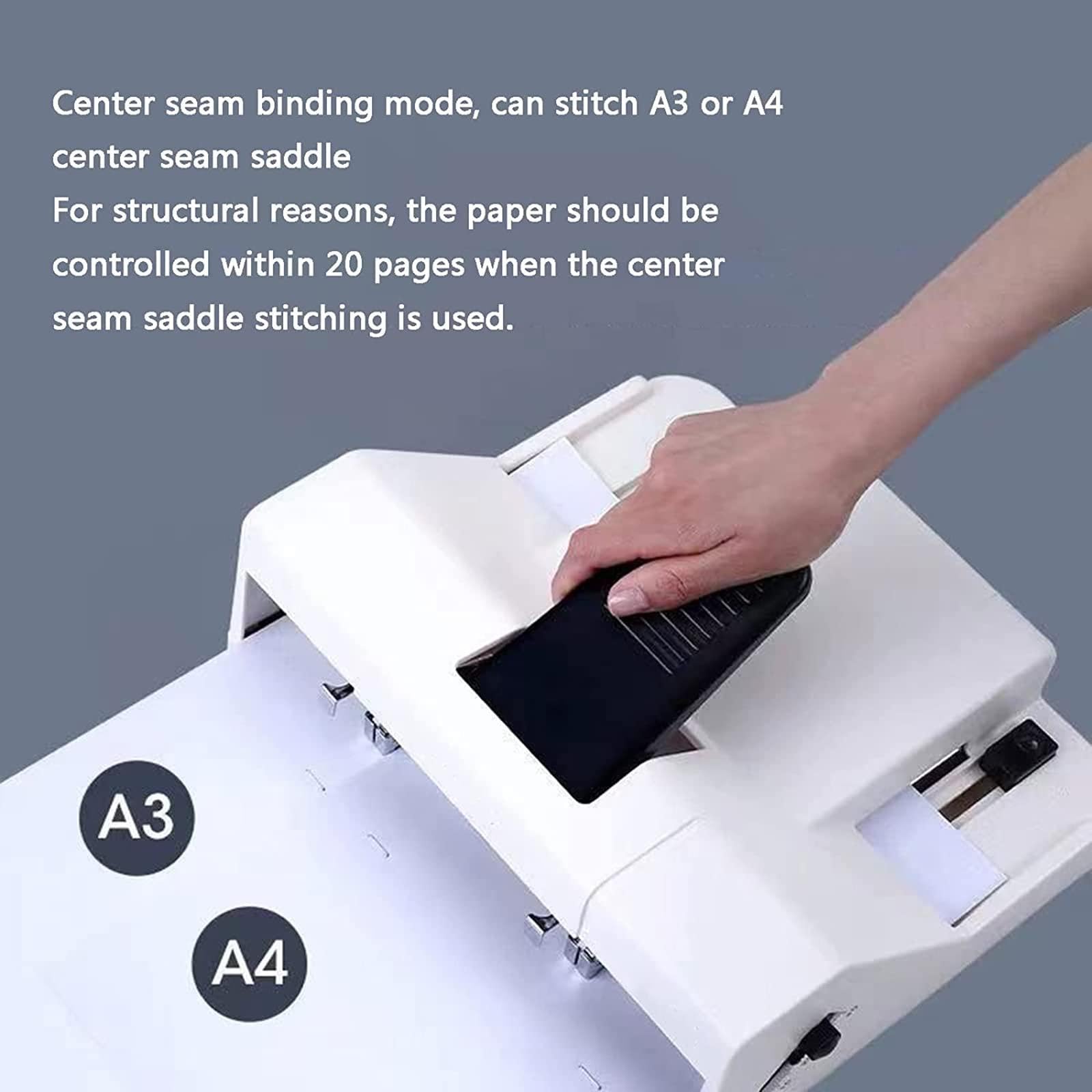 Pinzatrice Standard a Doppio Foro E Doppio Chiodo, per Carta Flessibile con Resistenza Normale Entro 250 G, Come Carta per Fotocopie, Carta Offset, ECC.