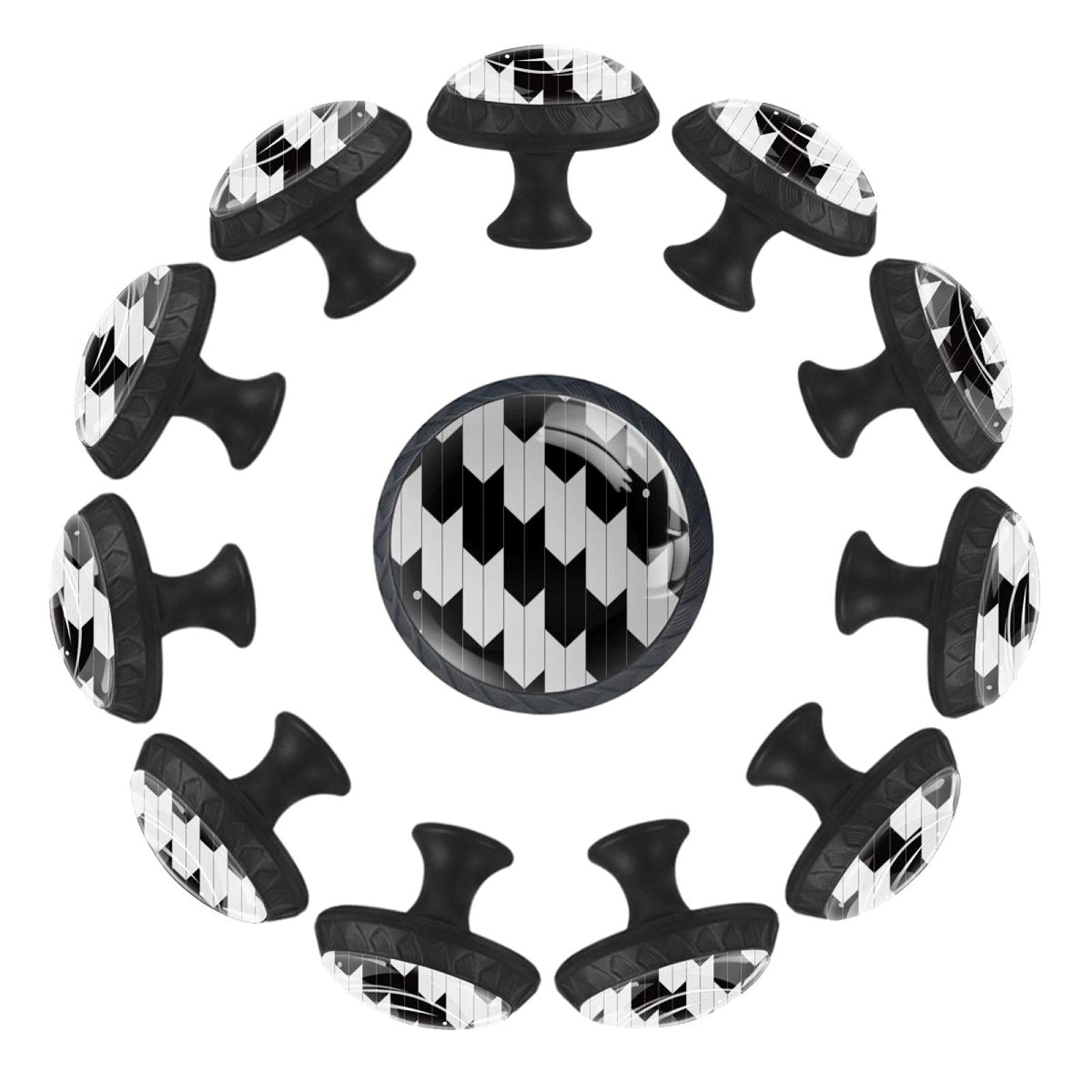 Boutons de meuble ronds 35 mm lot de 12 pour remplacer poignée tiroir commode