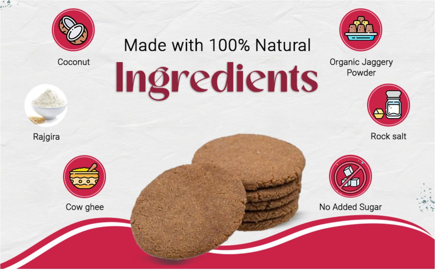 Fore Noon Shravan Vrat Friendly Rajgira Cookies | Falahari Biscuit with Amaranth Flour, Coconut, Cow Ghee & Sendha Namak (Rock Salt) | Grain-Free & Wheatless Farali Snack for Ekadashi, Purnima, Amavasya, Pradosh, Shivratri, Janmashtami, Ganesh Chaturthi | Honest Digestive Upwas Munch | Pack of 2, (178 grams X 2) 4