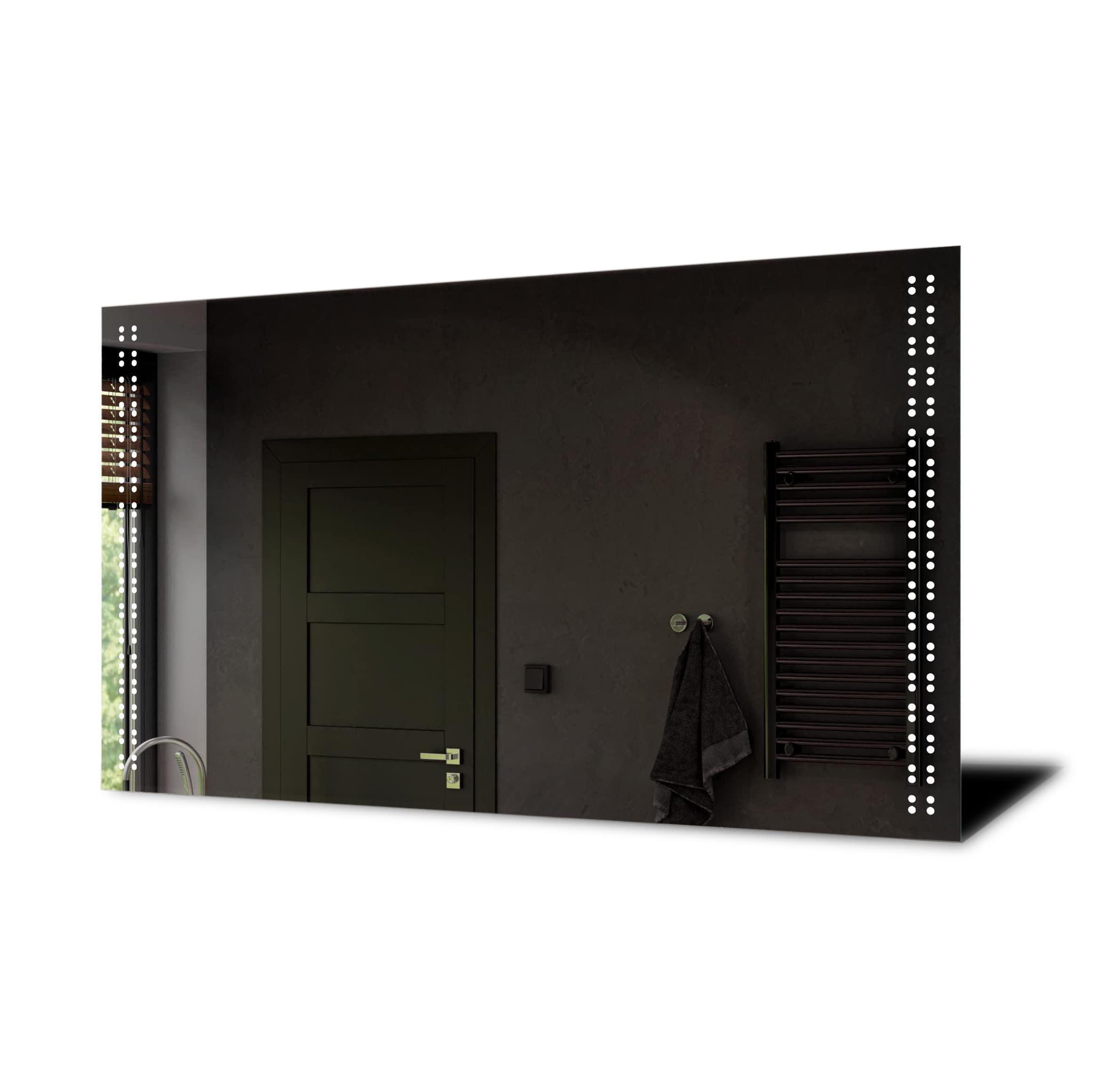 A ARTFORMA 500 X 600 mm Illuminated Bathroom Mirror with LED Lights | 96 sized | Battery Operated | Backlit Smart Mirror | L55 — image 1