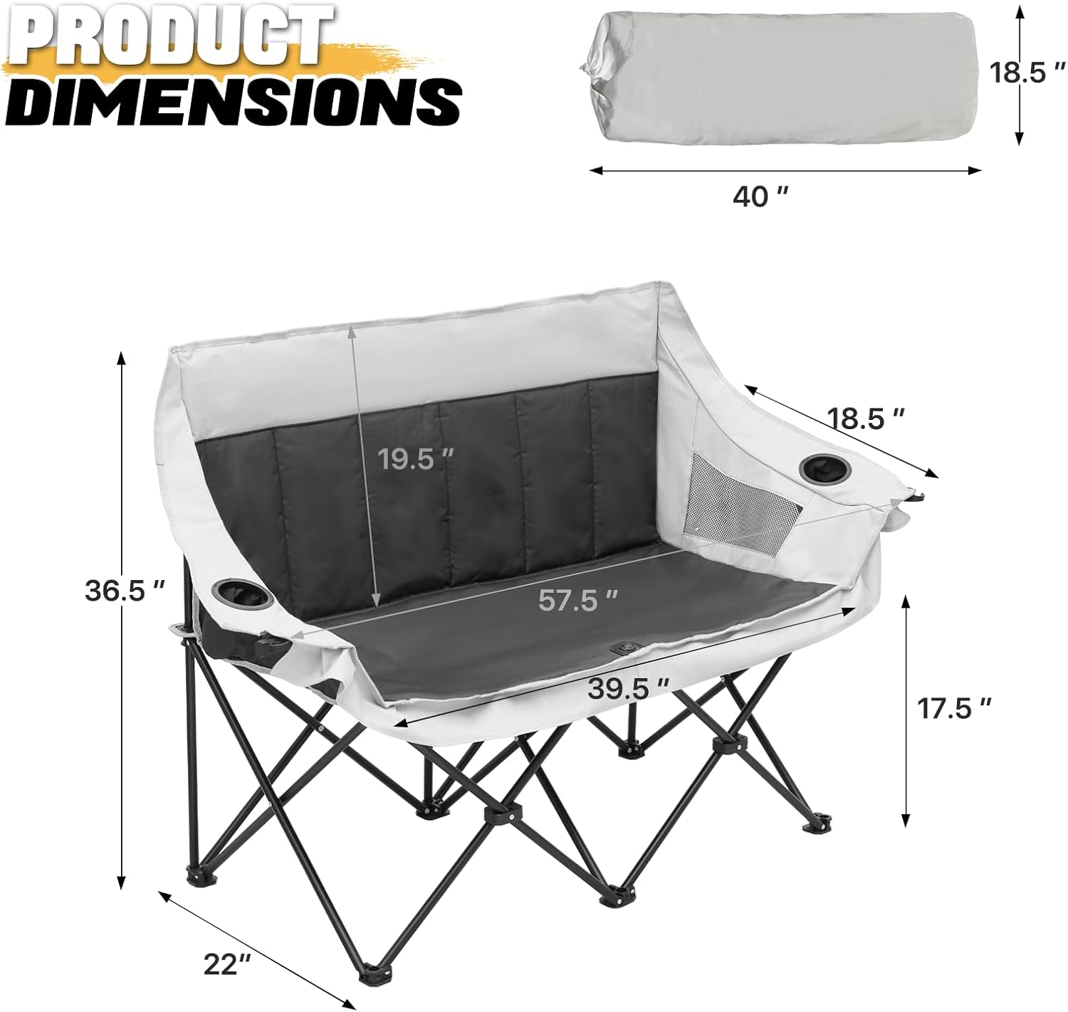 Rock Cloud Silla De Camping Plegable Portátil Green | Cuotas Sin Interés