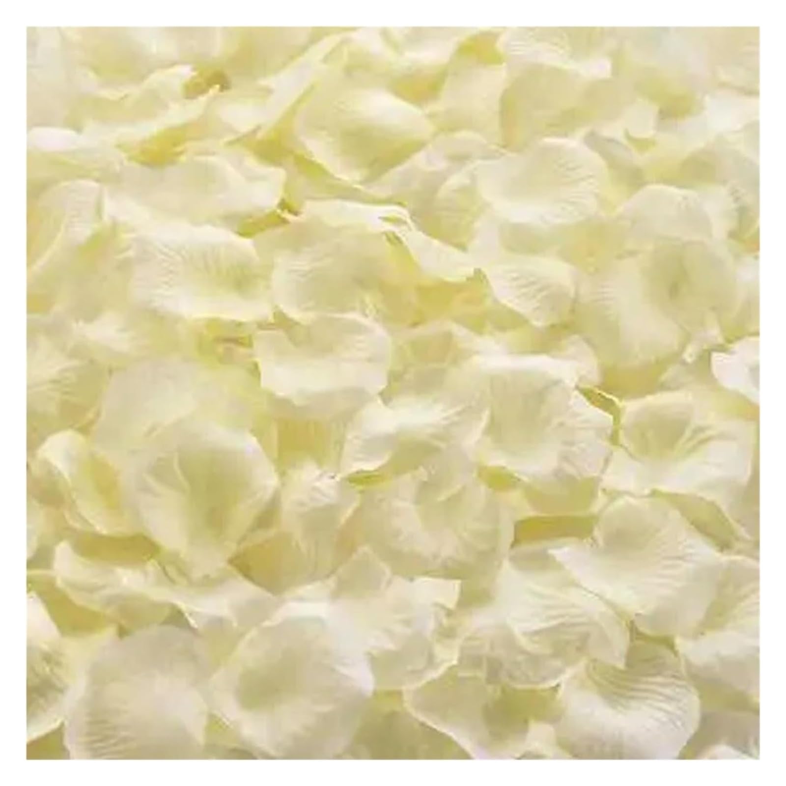 BPABDEITR Artificial Silk Rose Petals Multicolor 1000/3000 Pcs Wedding Decoration(Milky White,1000pcs)