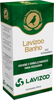 Lavizoo Banho para Pássaros 30ml - Higiene para Pássaros