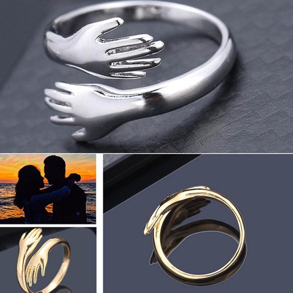 The India Style Gift for Wife, Girlfriend - Hug Hand Ring The India Style Gift for Wife, Girlfriend - Hug Hand Ring