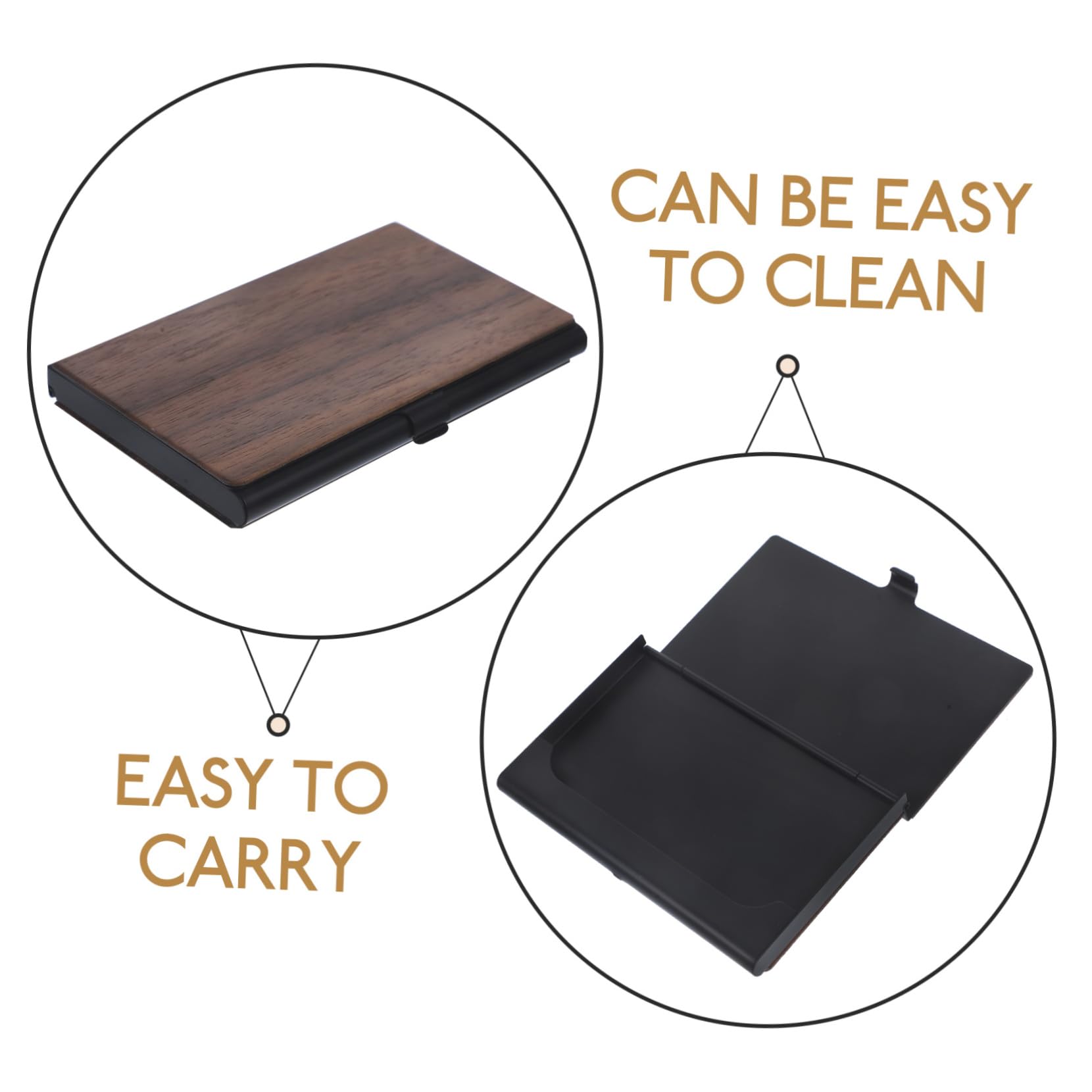 SHINEOFI 5pezzi Porta Biglietti Da Visita Scatola Organizer Per Carte Da Ufficio Contenitore Portatile Per Biglietti Visita e Carte Di Credito Per Uffici e Viaggi