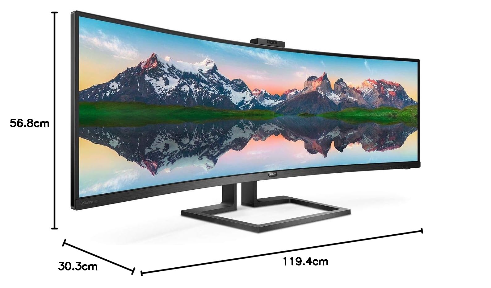 Philips Brilliance 499P9H1/75 49-inch Curved SuperWide Dual QHD