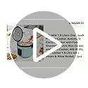 Image of SOLARA One-Touch Pro Electric Rice Cooker 1.8 Ltr, Automatic Electric Cooker with Food Steamer and Grain Cooker, 400Watts, RiceCooker 1.8 Litre with Steam & Rinse Basket, Aqua