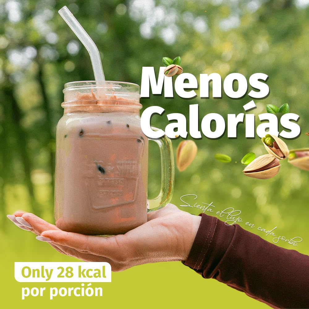 Nature's Finest Dubai Latte Mix con Pistacho, Cacao, Inulina y Clorella, 125 g - Bebida Vegana sin Azúcar Añadido - Apoyo Digestivo y Detox Natural - Bajo en Calorías, Apto para Dietas Keto y Low Carb