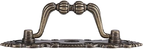 Miniatura 8 de TOPINCN Paquete de 4 elegantes muebles de hierro con patrón de león para muebles, cajón, escritorio, manija de puerta, herrajes para decoración del