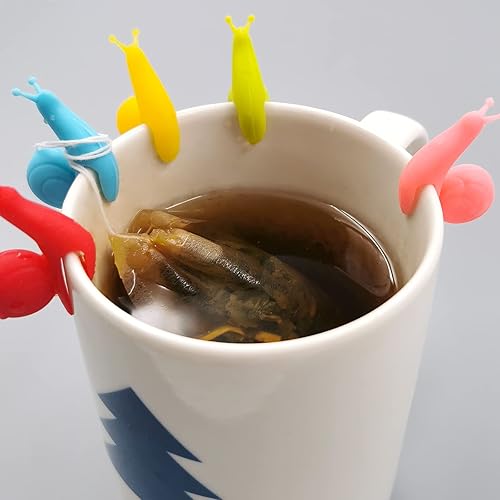 Miniatura 7 de SNAIL GARDEN 300 bolsas de filtro de té, infusor de té para té de hojas sueltas con 1 pinza para bolsa de té y 5 soportes para bolsas de té, papel