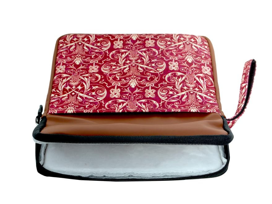 Image of ProElite Tablet Sleeve Case Cover for Upto 11.5 inch for iPad 10.2 /Air 10.9 /Pro 11 / Samsung /Lenovo /Galaxy Tab A9 Plus /S8 /S9 /Realme Pad /Honor Pad X9 /Xiaomi Mi pad 7 /Redmi Pad /Oneplus Pad, Brown Filigree