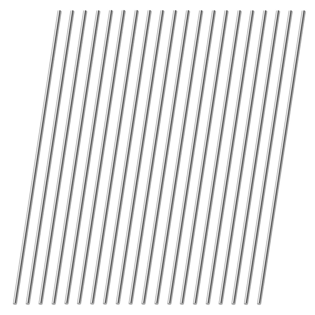 Aste Rotonde Acciaio Inox 304, Tondino 2mm x 300mm, 20 Pezzi per Fai da Te