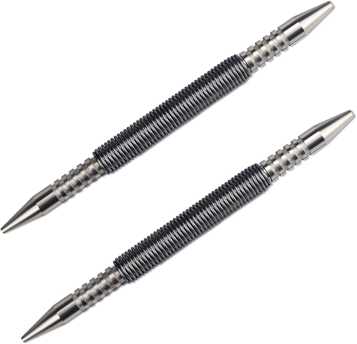 PMIIO 2 Pieces Dual Head Nail Setter Spring Loaded Nail Set