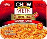 Nissin Premium Sriracha Chow Mein Noodles, 32 Ounce (Pack of 8)