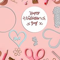 Vista 5 de Troqueles de corte de metal de San Valentín para hacer tarjetas, palabras de corazón de amor con sentimiento, troqueles en relieve, herramienta