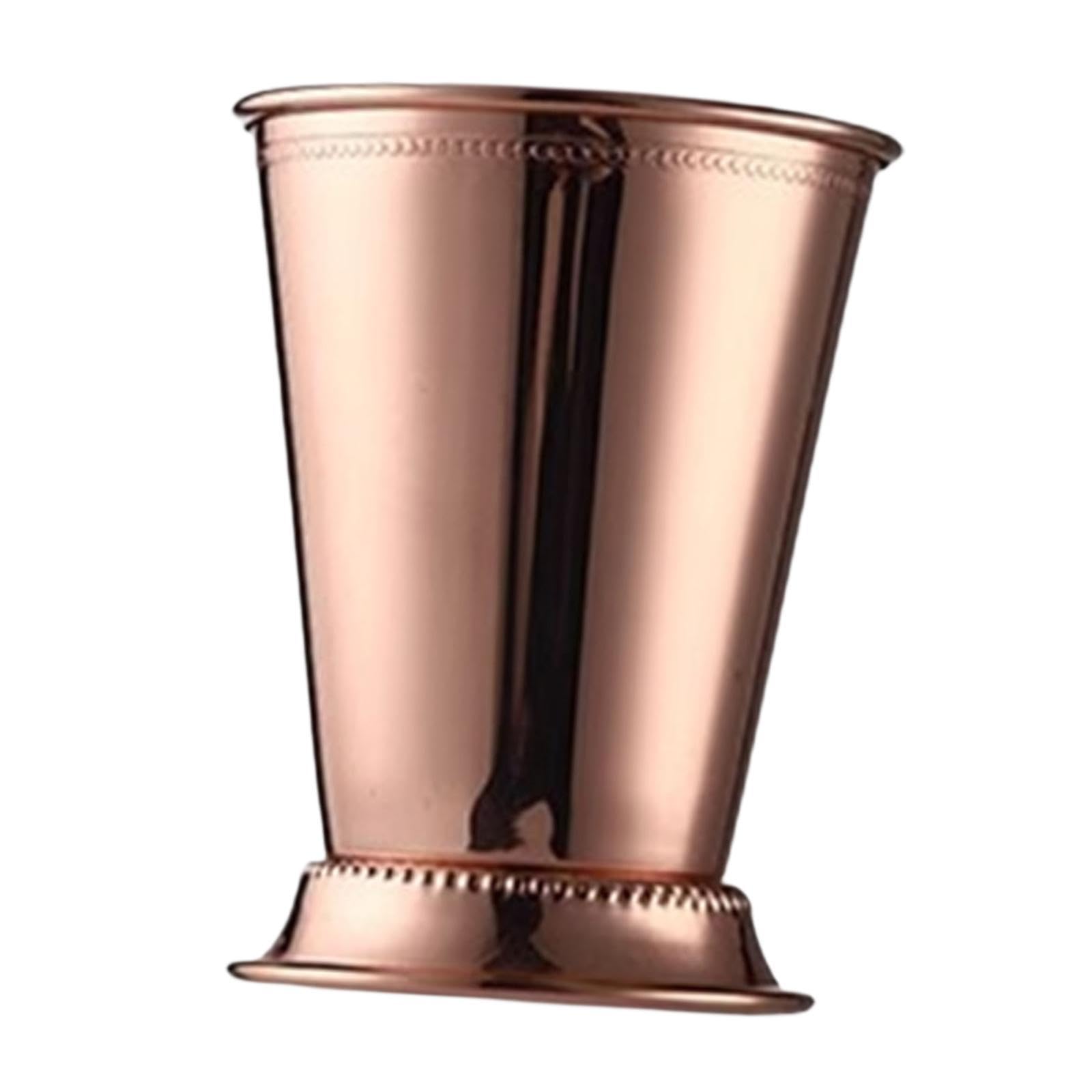 Menolana Cocktail Mug Beer Tumbler Juice Drinking Mug Beverage Cold Drinks Mint Julep Cup Toasting Glasses for Party Bar Home Festival, Pink