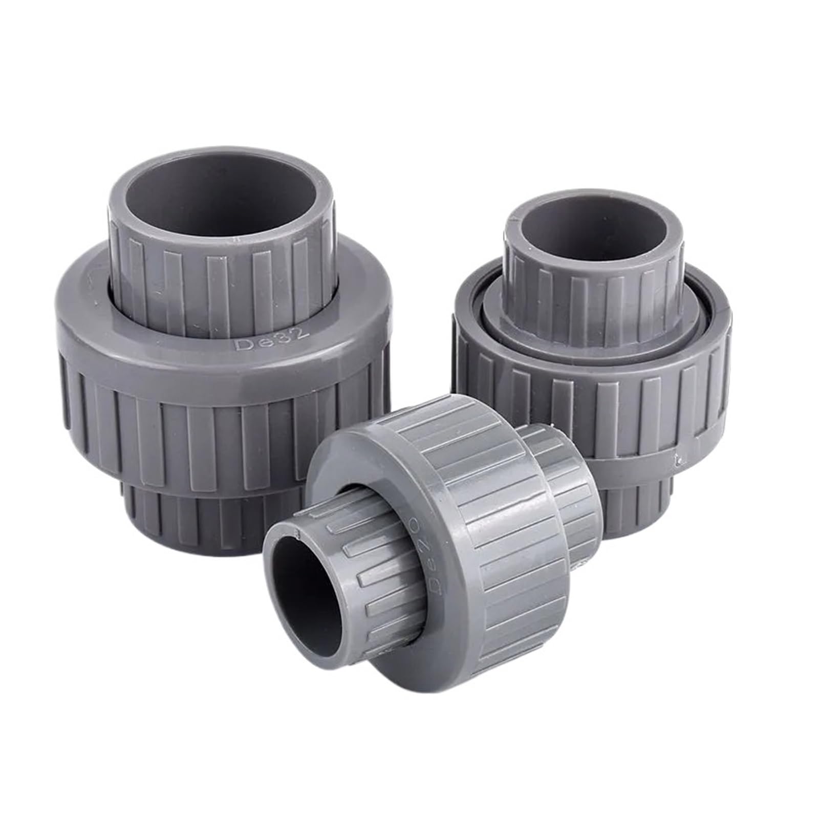 1~5 pezzi Diametro interno 20~63mm Connettore unione UPVC Acquario Serbatoio di pesce Tubo Giardino Irrigazione Tubo Acqua Connettore Raccordi(5pcs,I.D 50mm)