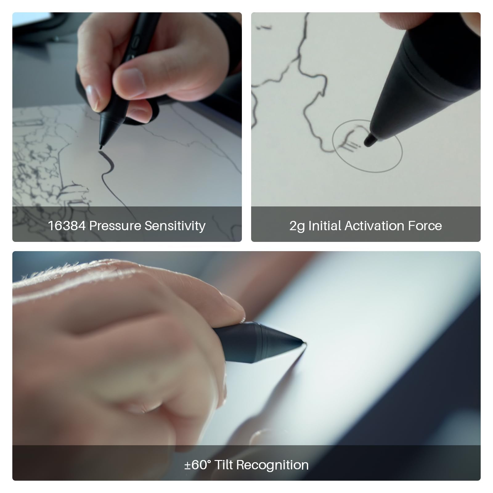 HUION PW600S Wąskie pióro zasilane bateriami przez Huion PenTech 4.0, kompatybilne z Kamvas 13 (Gen 3), Kamvas 16 (Gen 3), Kamvas Pro 19 i Kamvas Pro 27