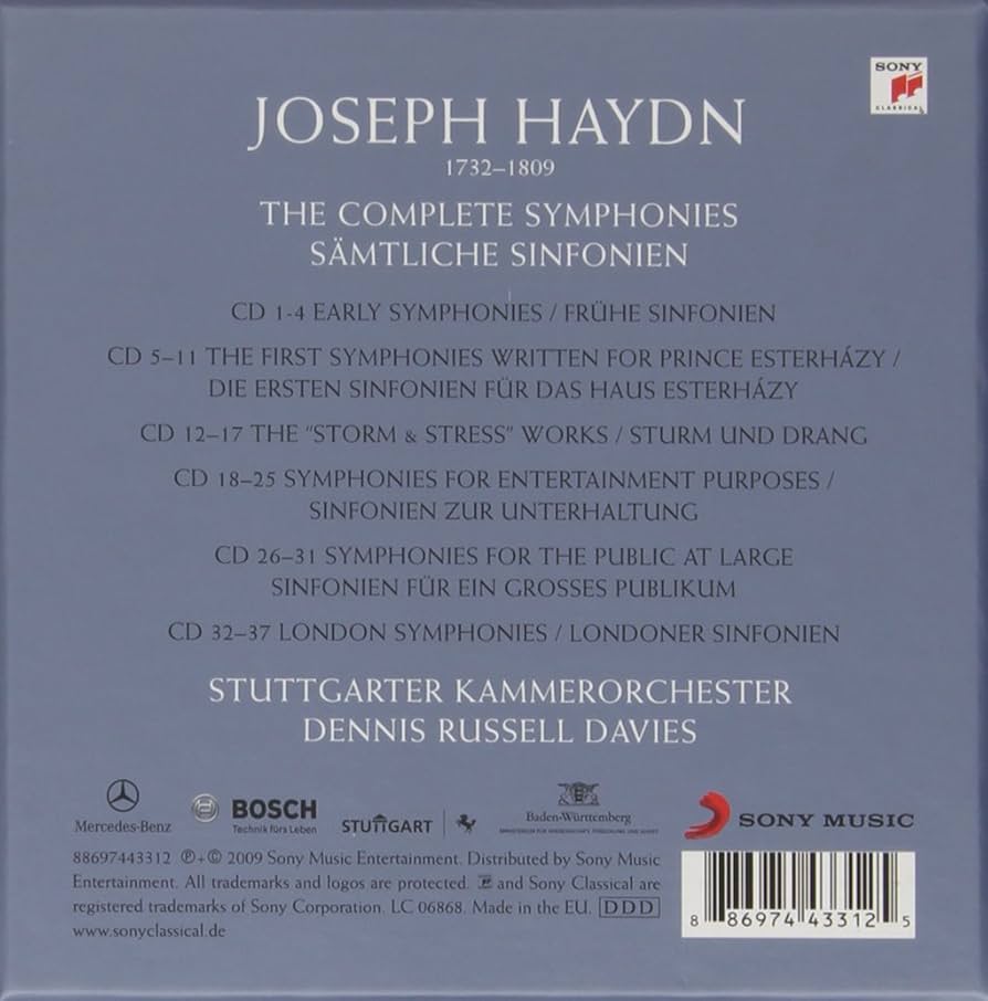 HAYDN: Sämtliche Sinfonien 37CDs hq720.jpg?sqp=-